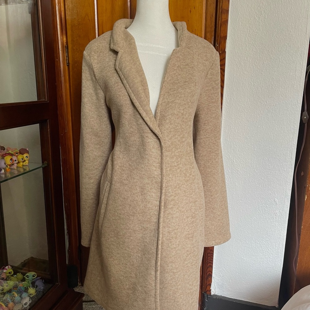 Vero Moda Tan Soft Barley Worn Coat Size XL